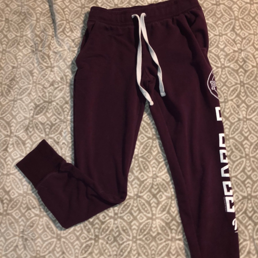 PINK maroon/ burgundy  joggers